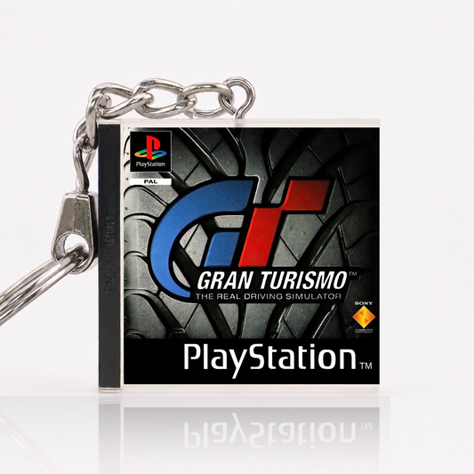 Gran Turismo - PS1 Miniatur Spielhülle Schlüsselanhänger