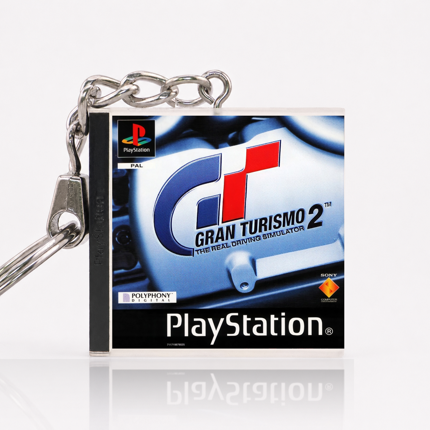 Gran Turismo 2 - PS1 Miniatur Spielhülle Schlüsselanhänger