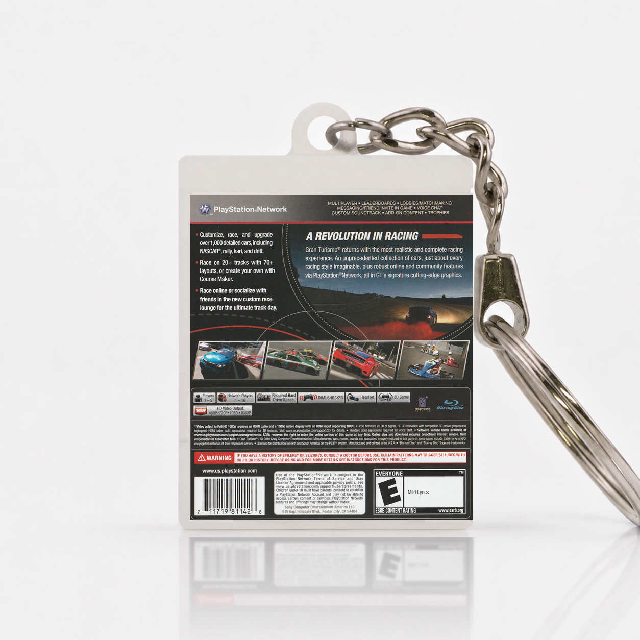 Gran Turismo 5 - PS3 Miniatur Spielhülle Schlüsselanhänger