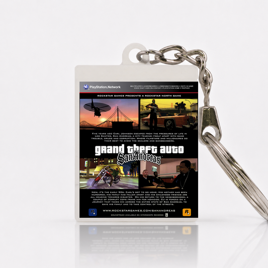 Grand Theft Auto: San Andreas - PS3 Miniatur Spielhülle Schlüsselanhänger