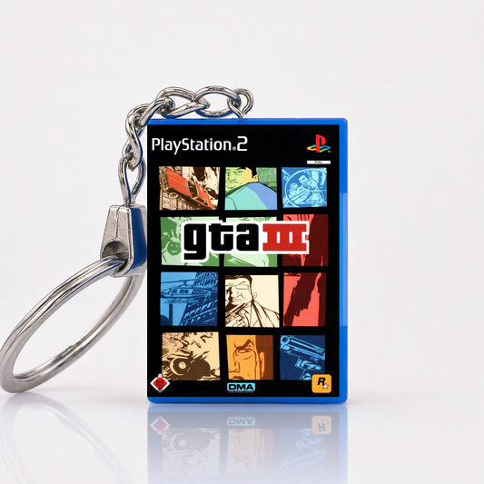 Grand Theft Auto III - PS2 Miniatur Spielhülle Schlüsselanhänger