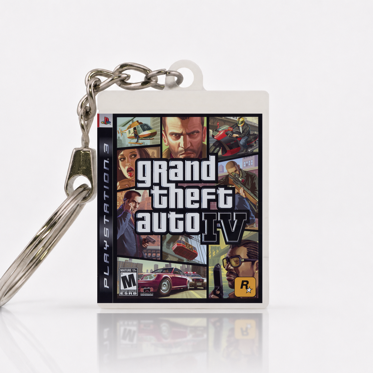 Grand Theft Auto IV - PS3 Miniatur Spielhülle Schlüsselanhänger