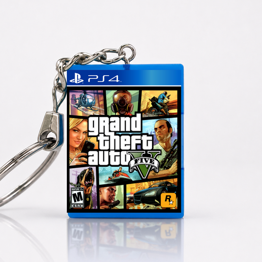 Grand Theft Auto V - PS4 Miniatur Spielhülle Schlüsselanhänger