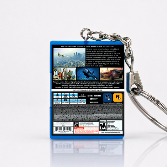 Grand Theft Auto V - PS4 Miniatur Spielhülle Schlüsselanhänger