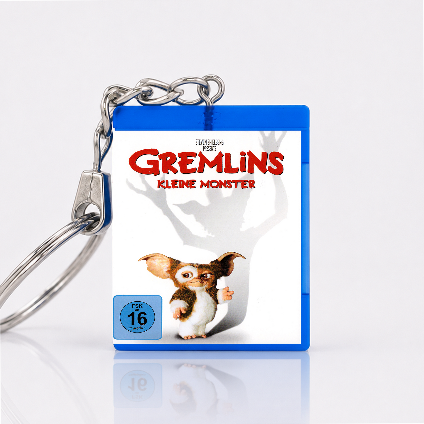 Gremlins-Kleine Monster - Film Miniatur Blu-Ray Hülle Schlüsselanhänger