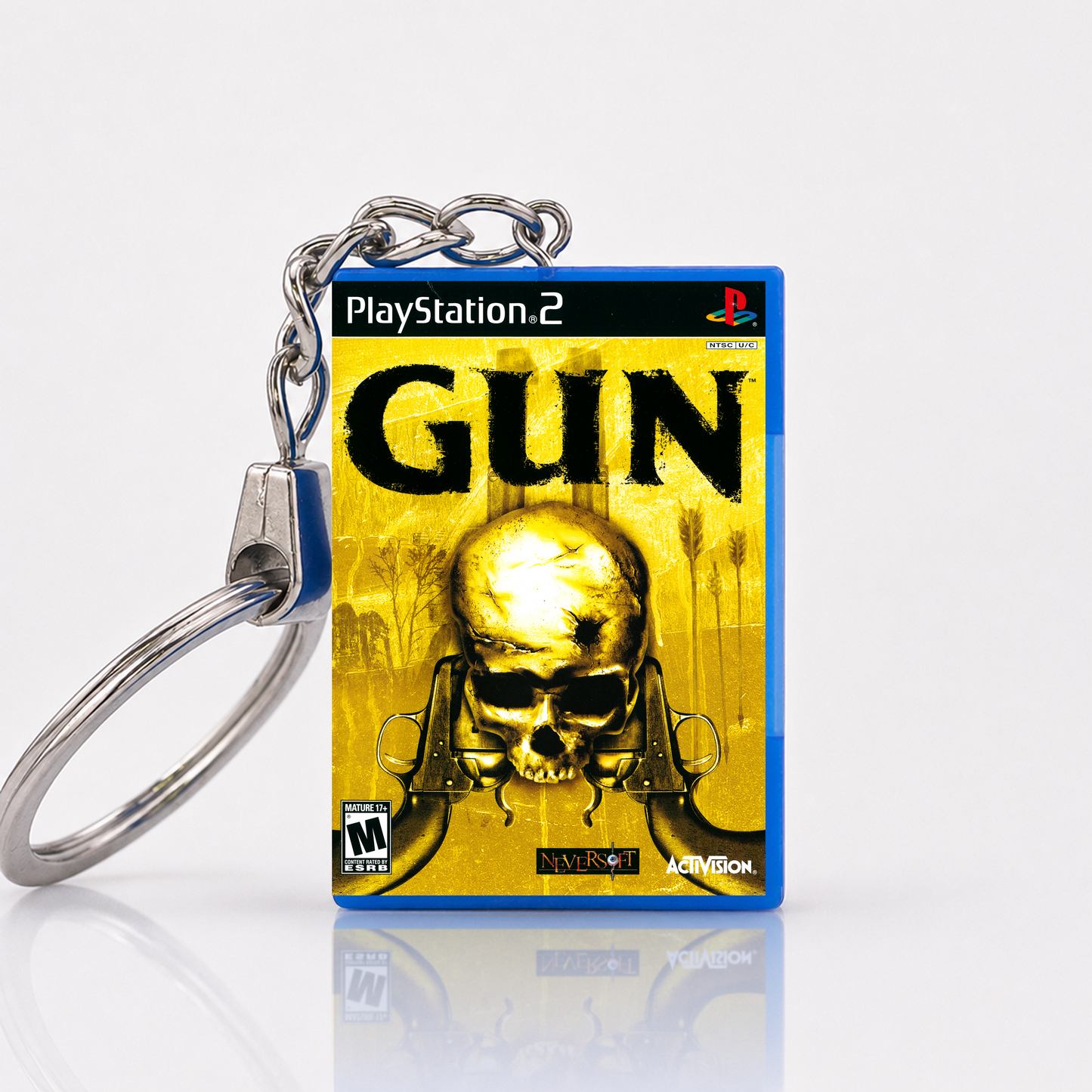 Gun - PS2 Miniatur Spielhülle Schlüsselanhänger