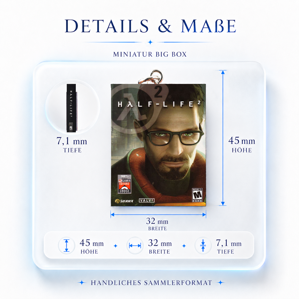 Half Life 2 - Miniature Big Box Keychain