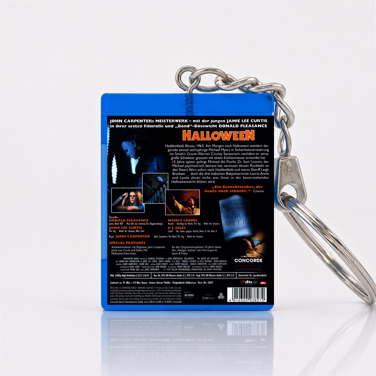 Halloween - Film Miniatur Blu-Ray Hülle Schlüsselanhänger
