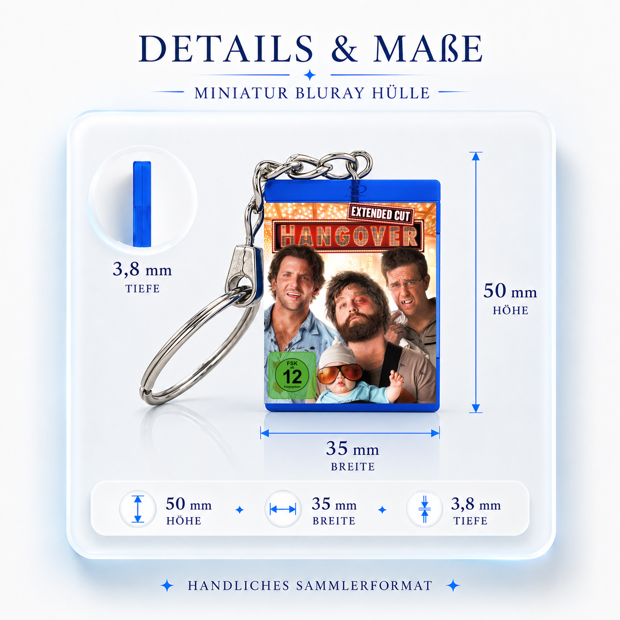 Hangover - Movie Miniature Blu-Ray Case Keychain
