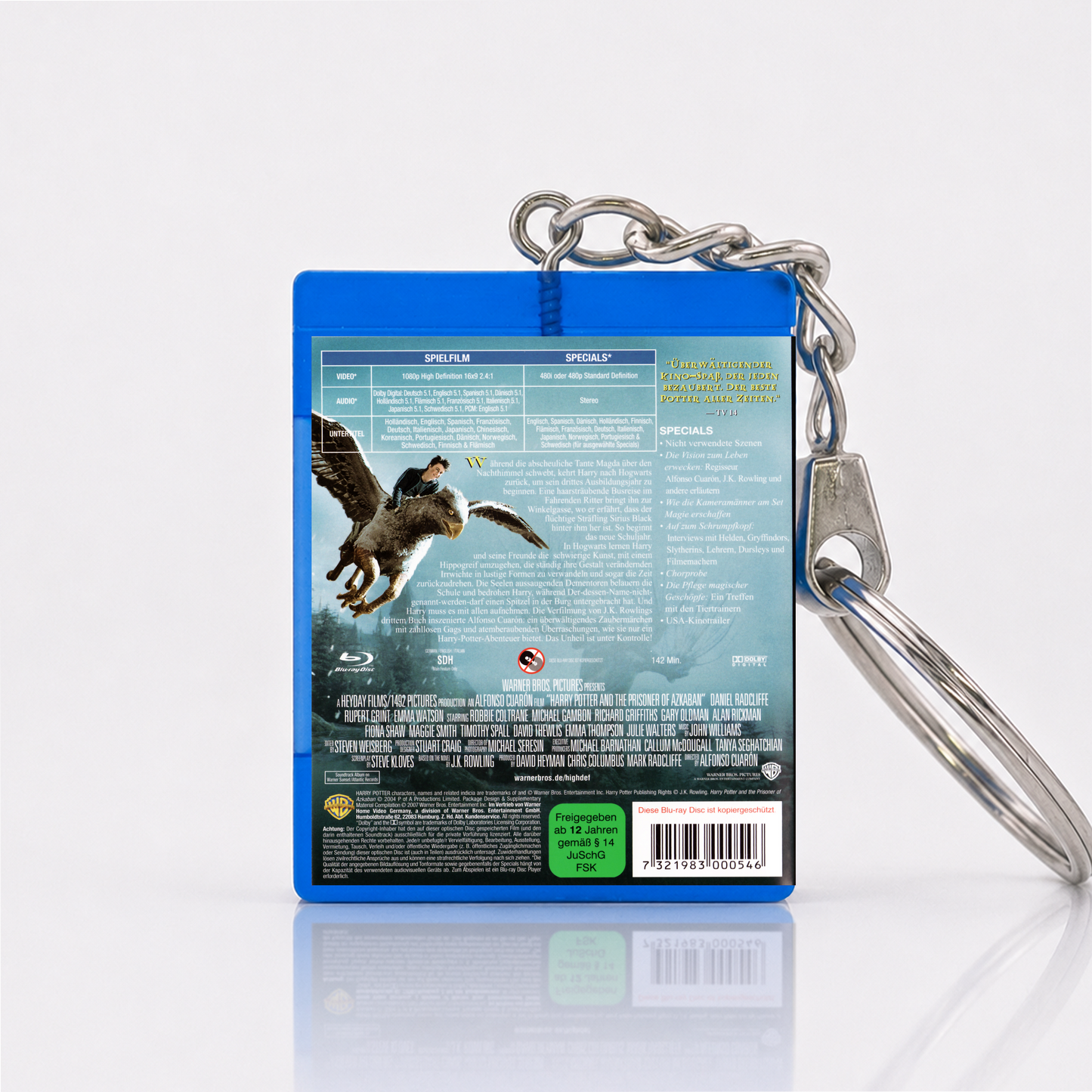 Harry Potter and the Prisoner of Azkaban - Movie Miniature Blu-Ray Case Keychain