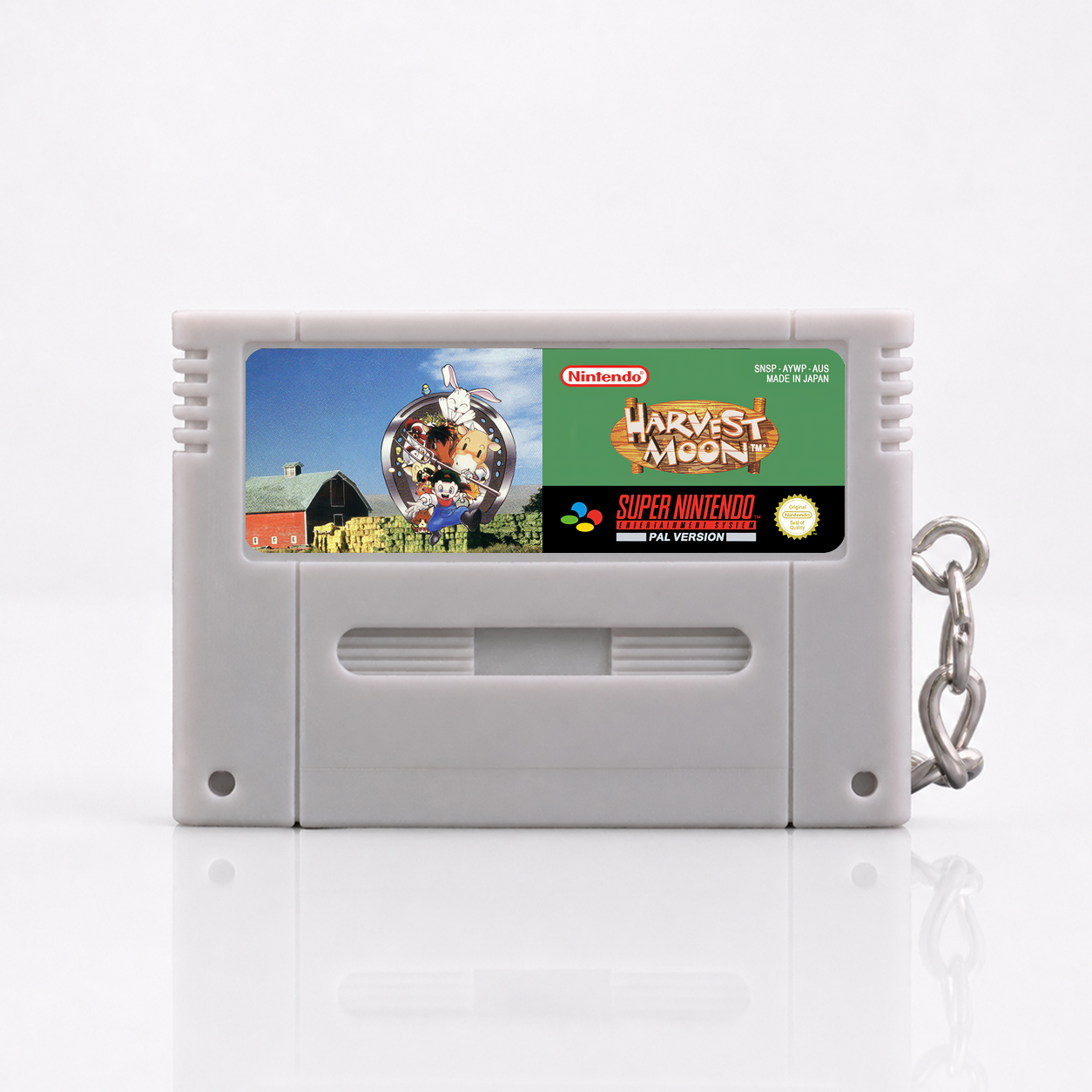 Harvest Moon - SNES Miniatur Spielmodul Schlüsselanhänger