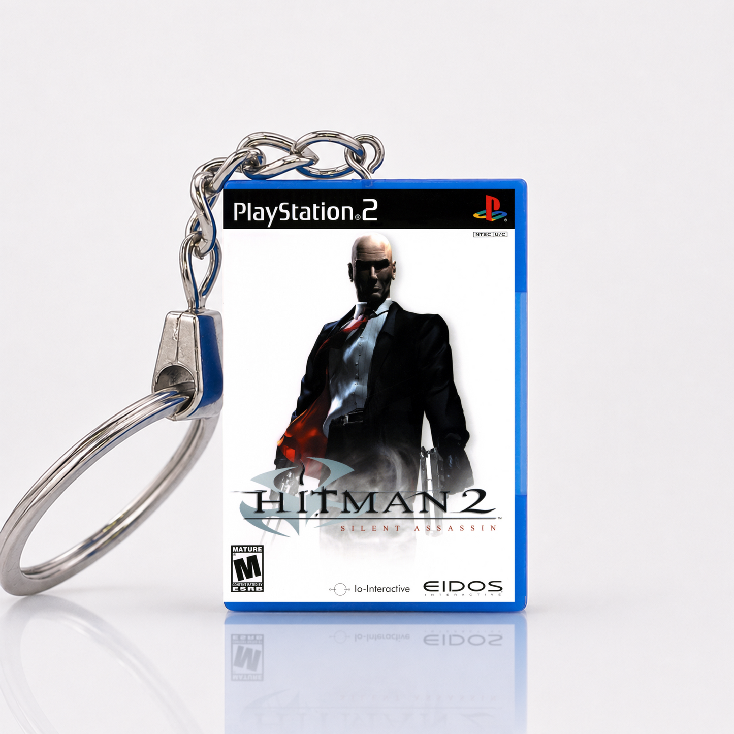 Hitman 2: Silent Assassin - PS2 Miniatur Spielhülle Schlüsselanhänger