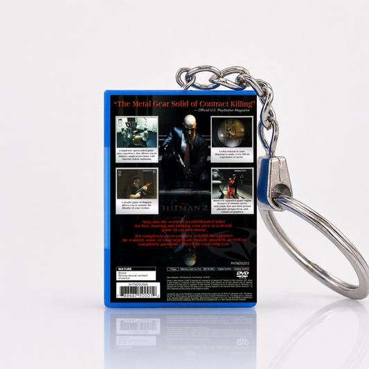Hitman 2: Silent Assassin - PS2 Miniatur Spielhülle Schlüsselanhänger