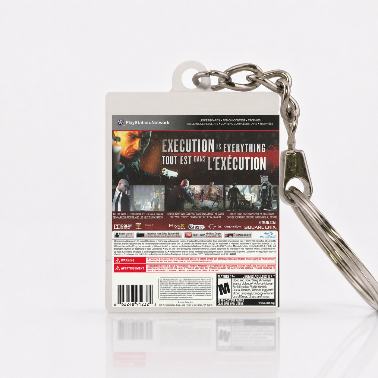 Hitman Absolution - PS3 Miniatur Spielhülle Schlüsselanhänger