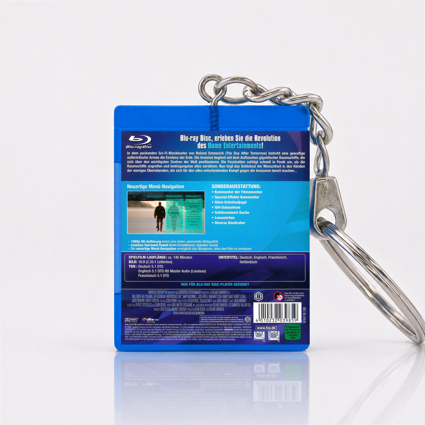 Independence Day - Movie Miniature Blu-Ray Case Keychain