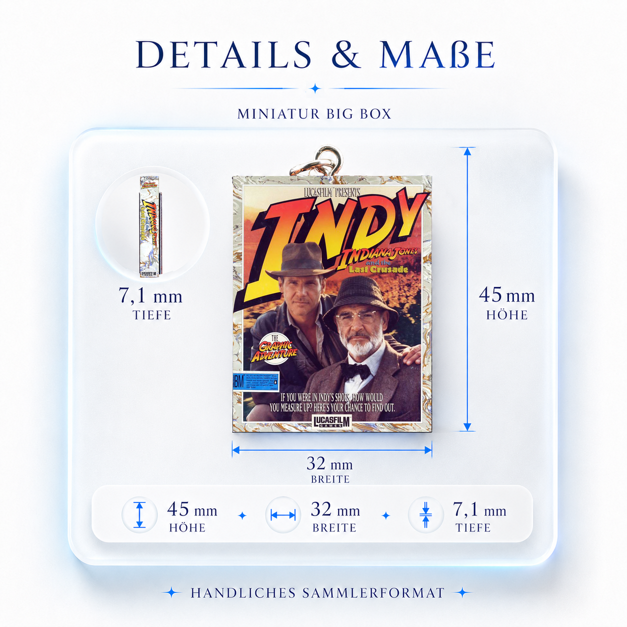 Indiana Jones and the Last Crusade - Miniature Big Box Keychain