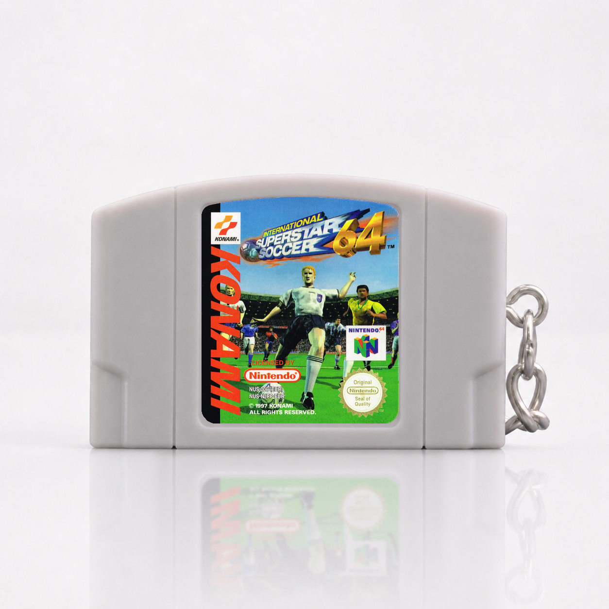 International Superstar Soccer 64 - N64 Miniatur Spielmodul Schlüsselanhänger