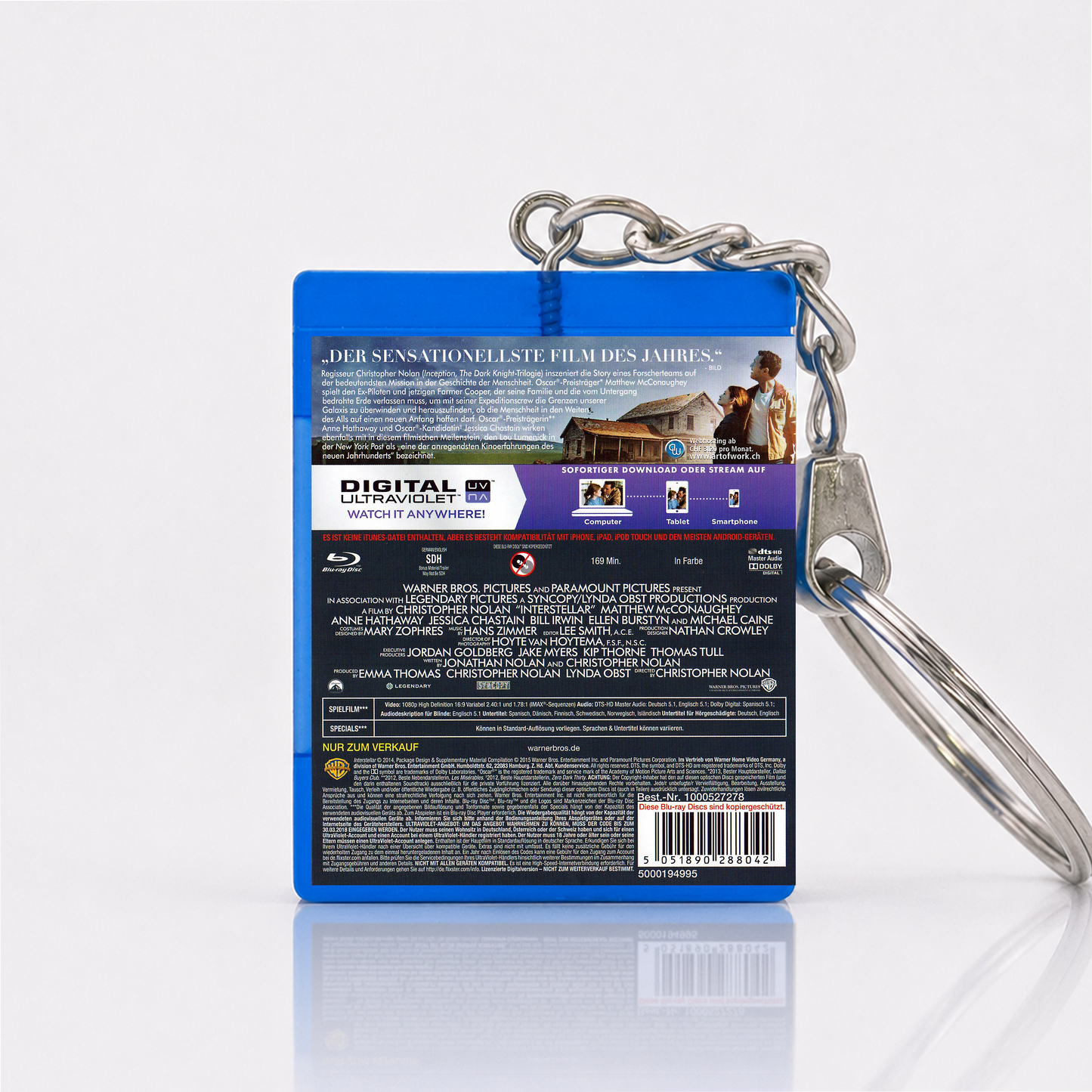 Interstellar - Movie Miniature Blu-Ray Case Keychain