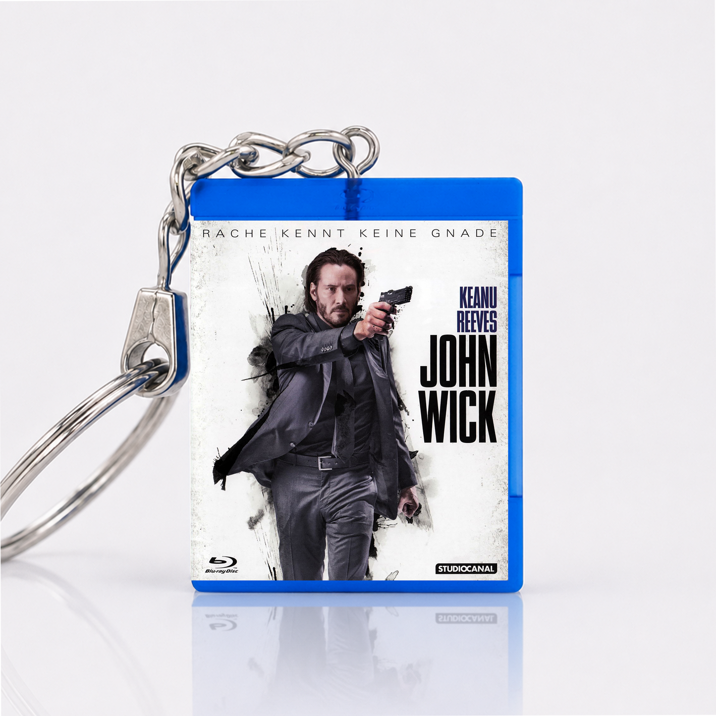 John Wick - Film Miniatur Blu-Ray Hülle Schlüsselanhänger