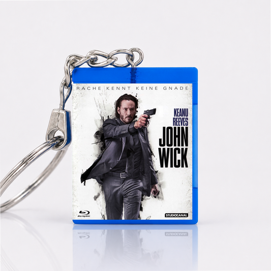 John Wick - Film Miniatur Blu-Ray Hülle Schlüsselanhänger