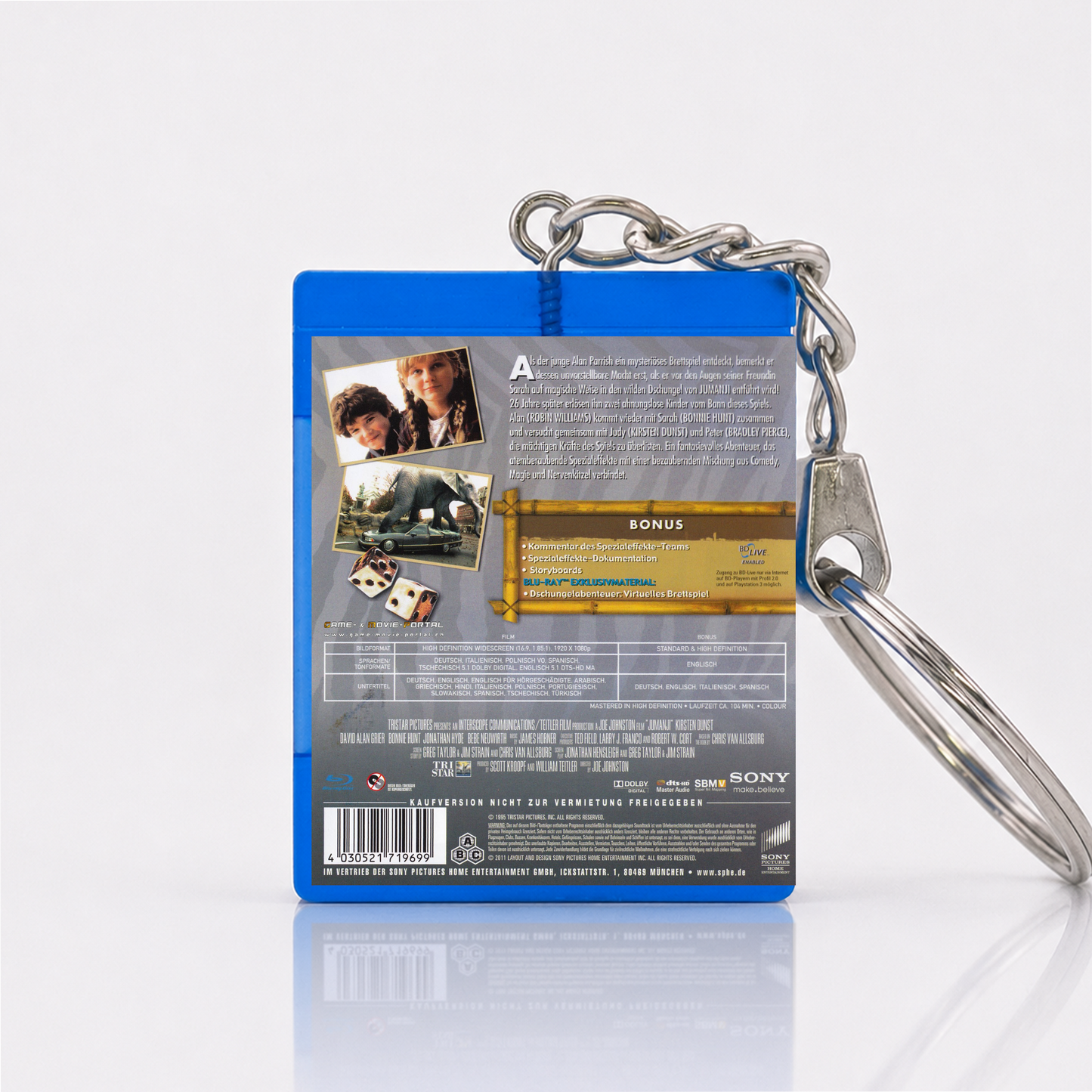Jumanji - Movie Miniature Blu-Ray Case Keychain