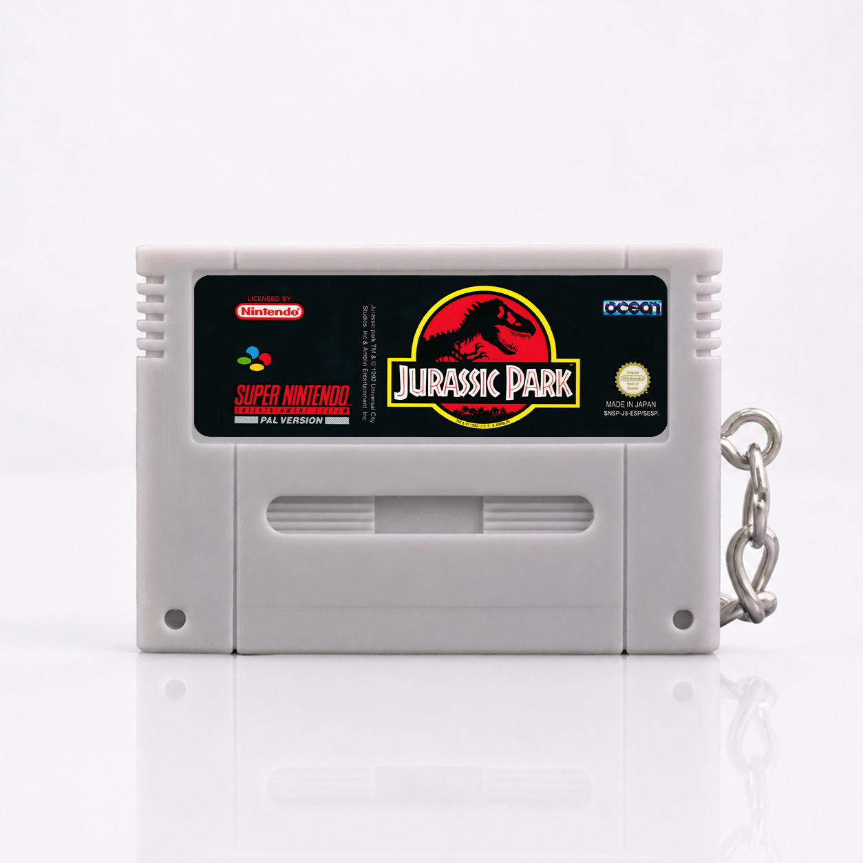 Jurassic Park - SNES Miniatur Spielmodul Schlüsselanhänger