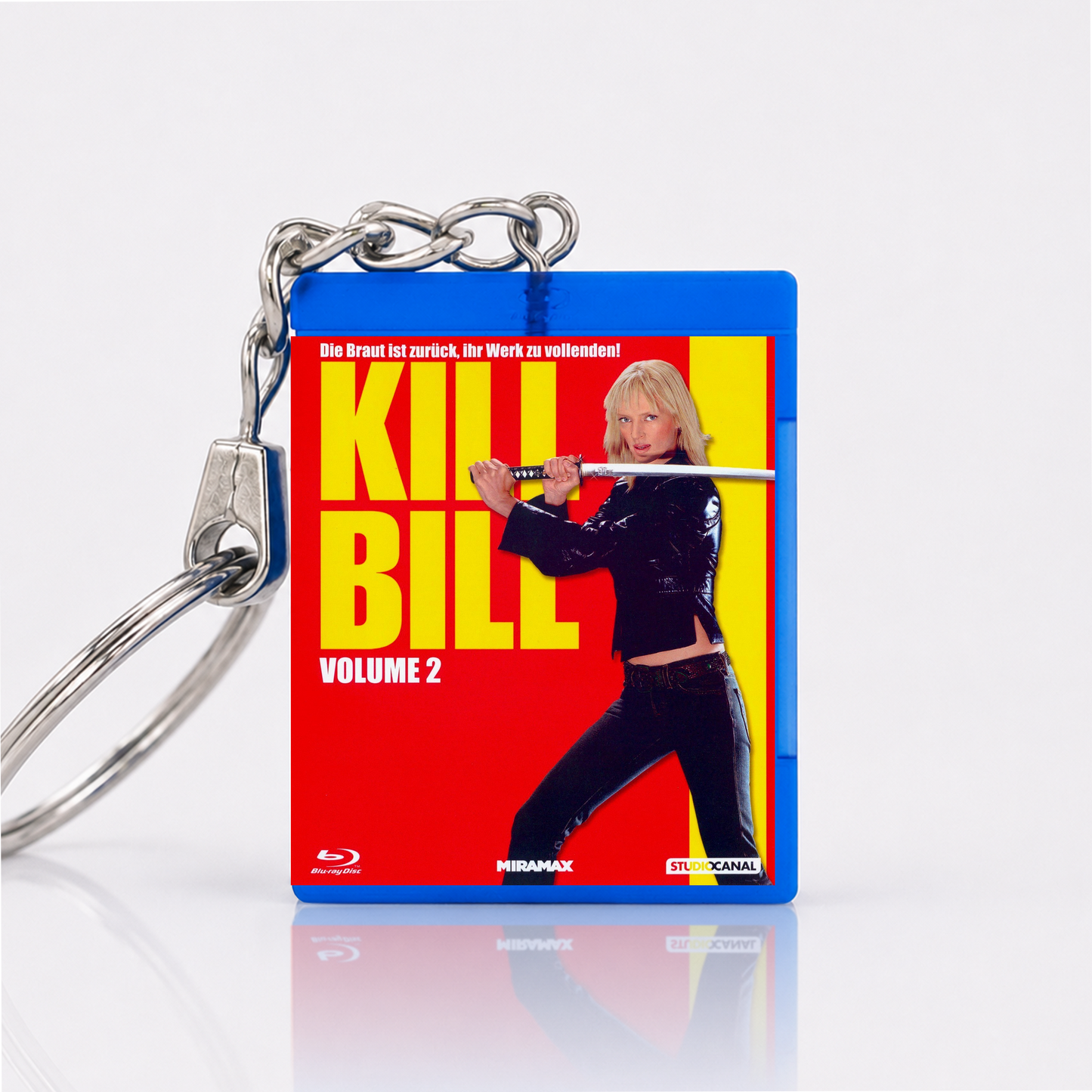 Kill Bill - Volume 2 - Film Miniatur Blu-Ray Hülle Schlüsselanhänger
