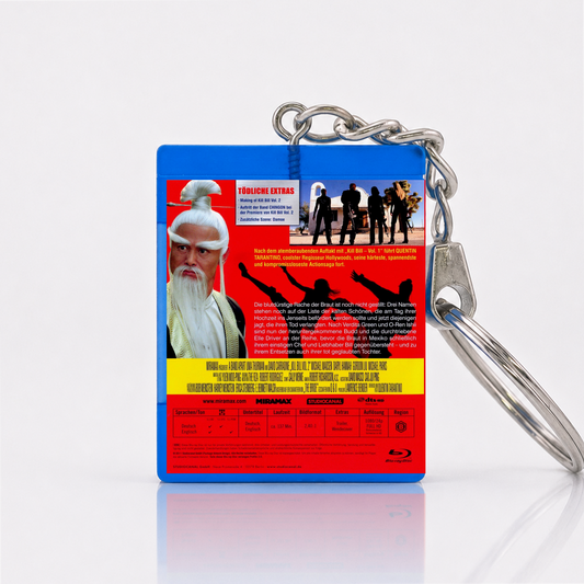 Kill Bill - Volume 2 - Film Miniatur Blu-Ray Hülle Schlüsselanhänger