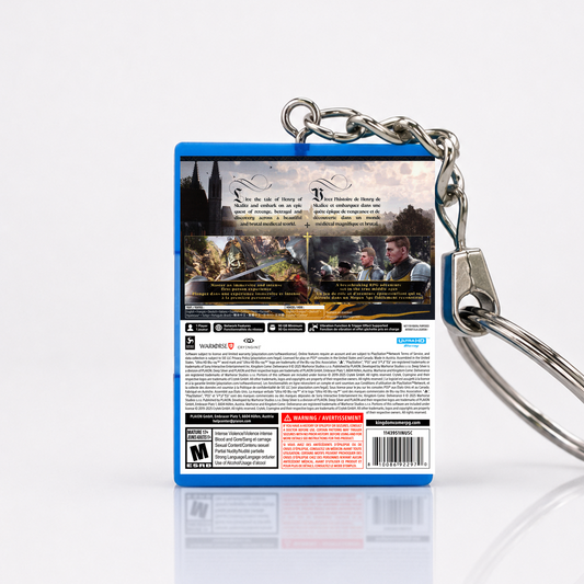 Kingdom Come Deliverance II - PS5 Miniatur Spielhülle Schlüsselanhänger