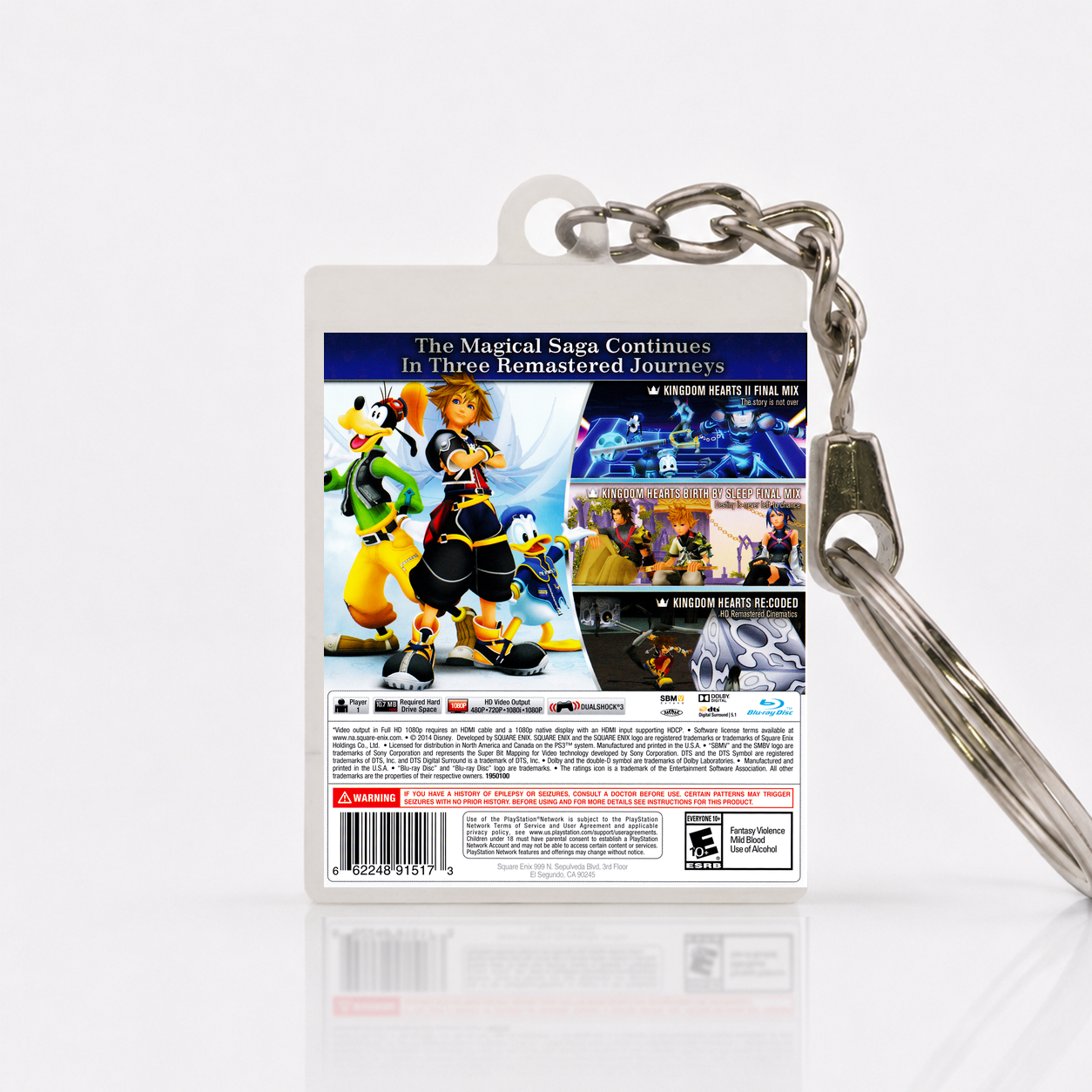 Kingdom Hearts HD 2.5 ReMix - PS3 Miniatur Spielhülle Schlüsselanhänger