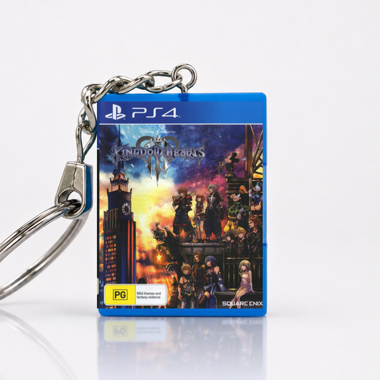 Kingdom Hearts III - PS4 Miniatur Spielhülle Schlüsselanhänger