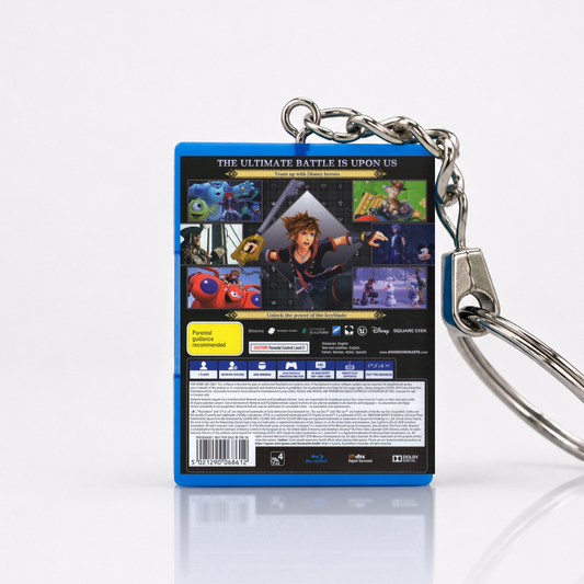 Kingdom Hearts III - PS4 Miniatur Spielhülle Schlüsselanhänger