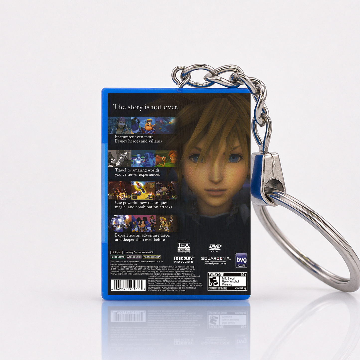 Kingdom Hearts II - PS2 Miniatur Spielhülle Schlüsselanhänger
