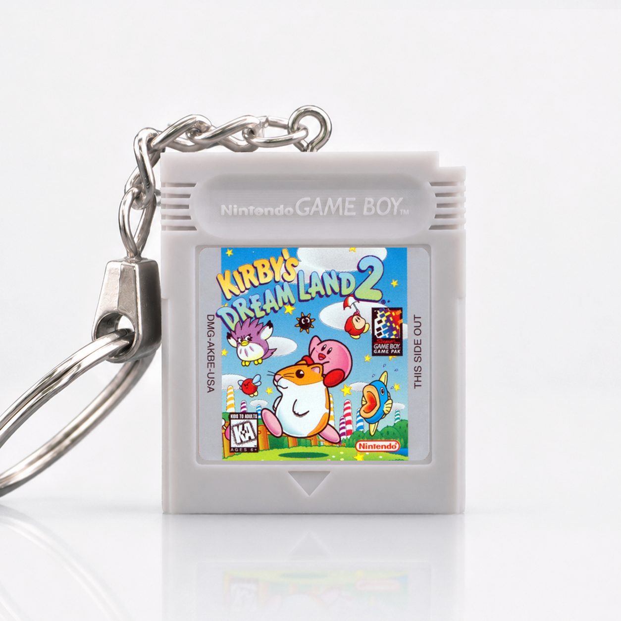 Kirby's Dream Land 2 - Game Boy Miniatur Spielmodul Schlüsselanhänger