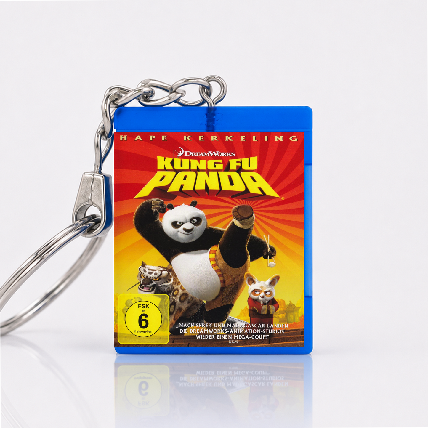 Kung Fu Panda - Film Miniatur Blu-Ray Hülle Schlüsselanhänger