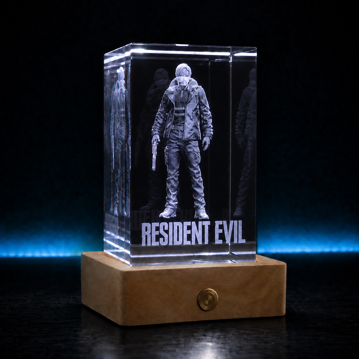 Leon S. Kennedy: Resident Evil - 3D Crystal Lamp