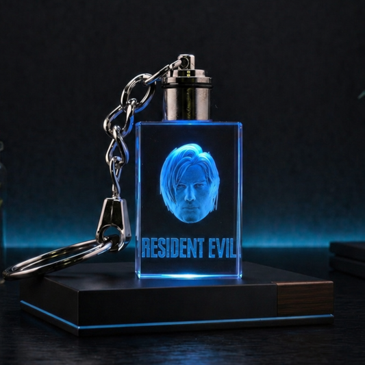 Leon S. Kennedy - Resident Evil 3D Crystal Keychain
