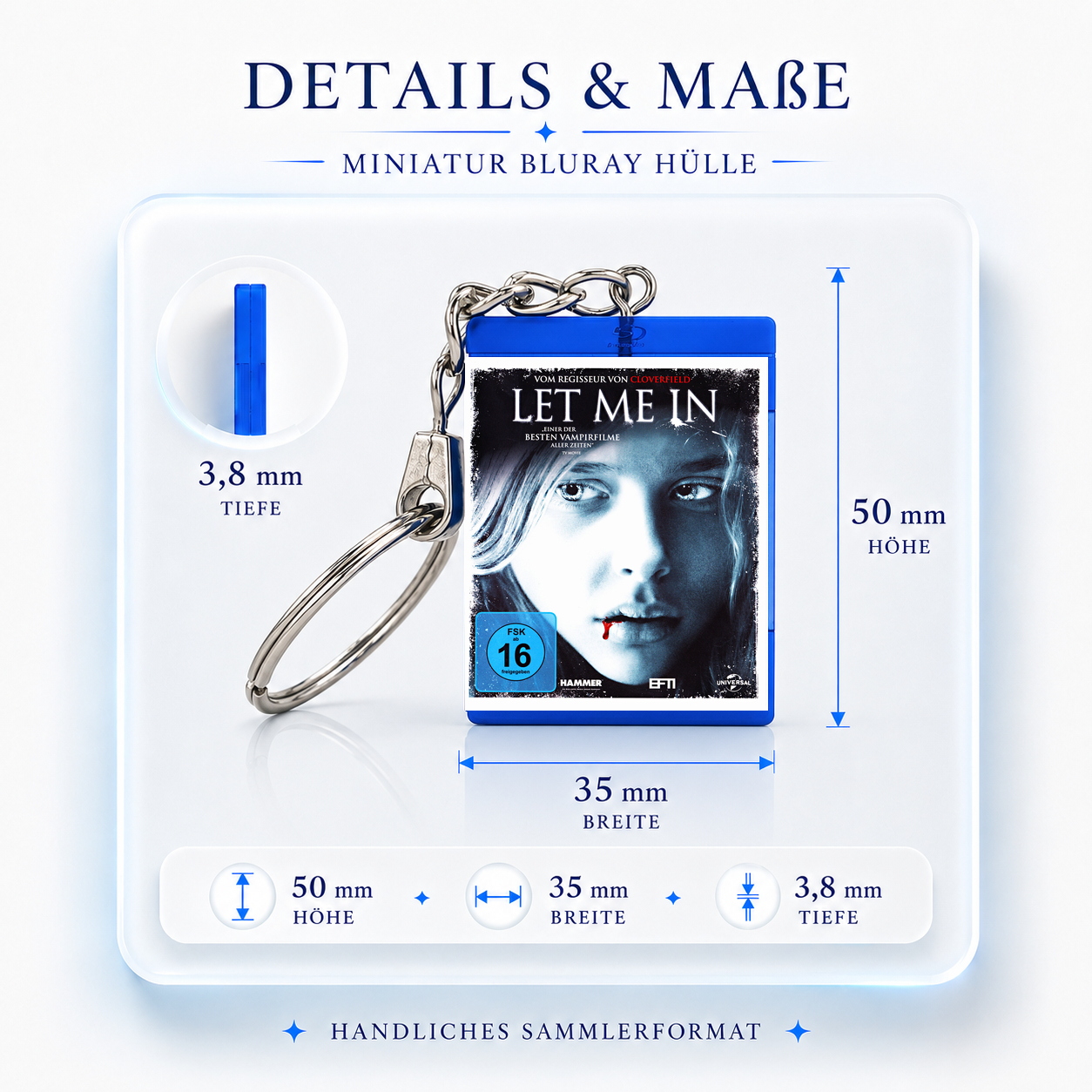 Let Me In - Film Miniature Blu-Ray Case Keychain