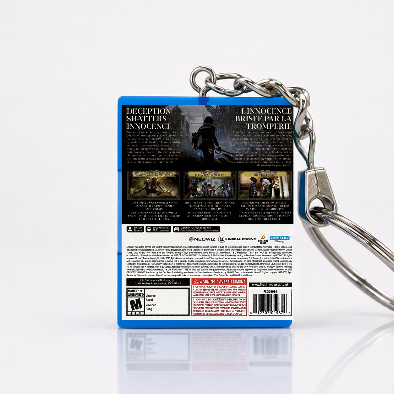 MASTER - PS5 Mini Case Keychain