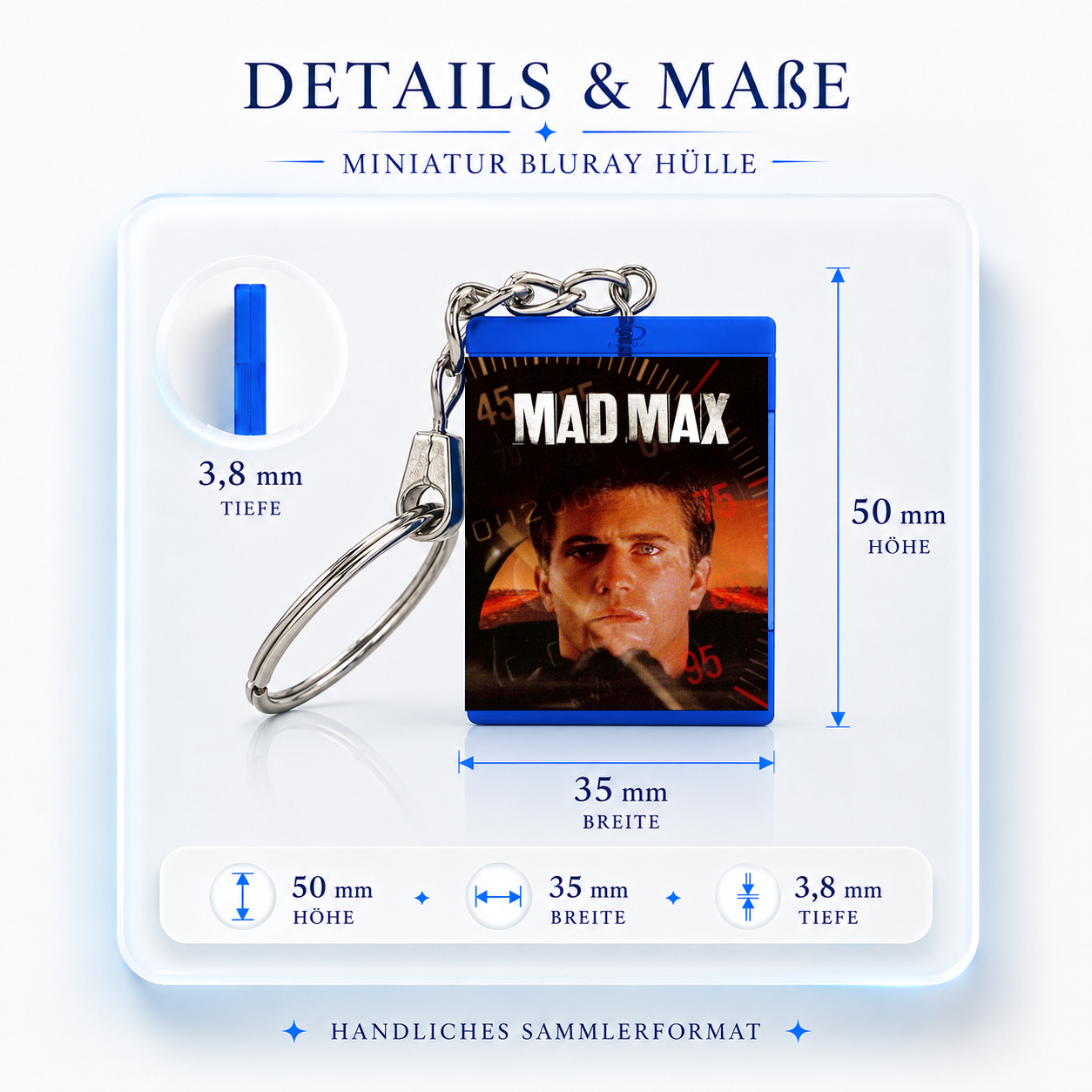 Mad Max - Film Miniature Blu-Ray Case Keychain