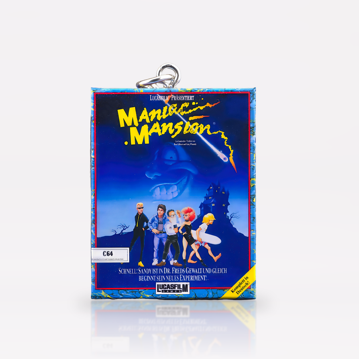 Maniac Mansion - Miniature Big Box Keychain