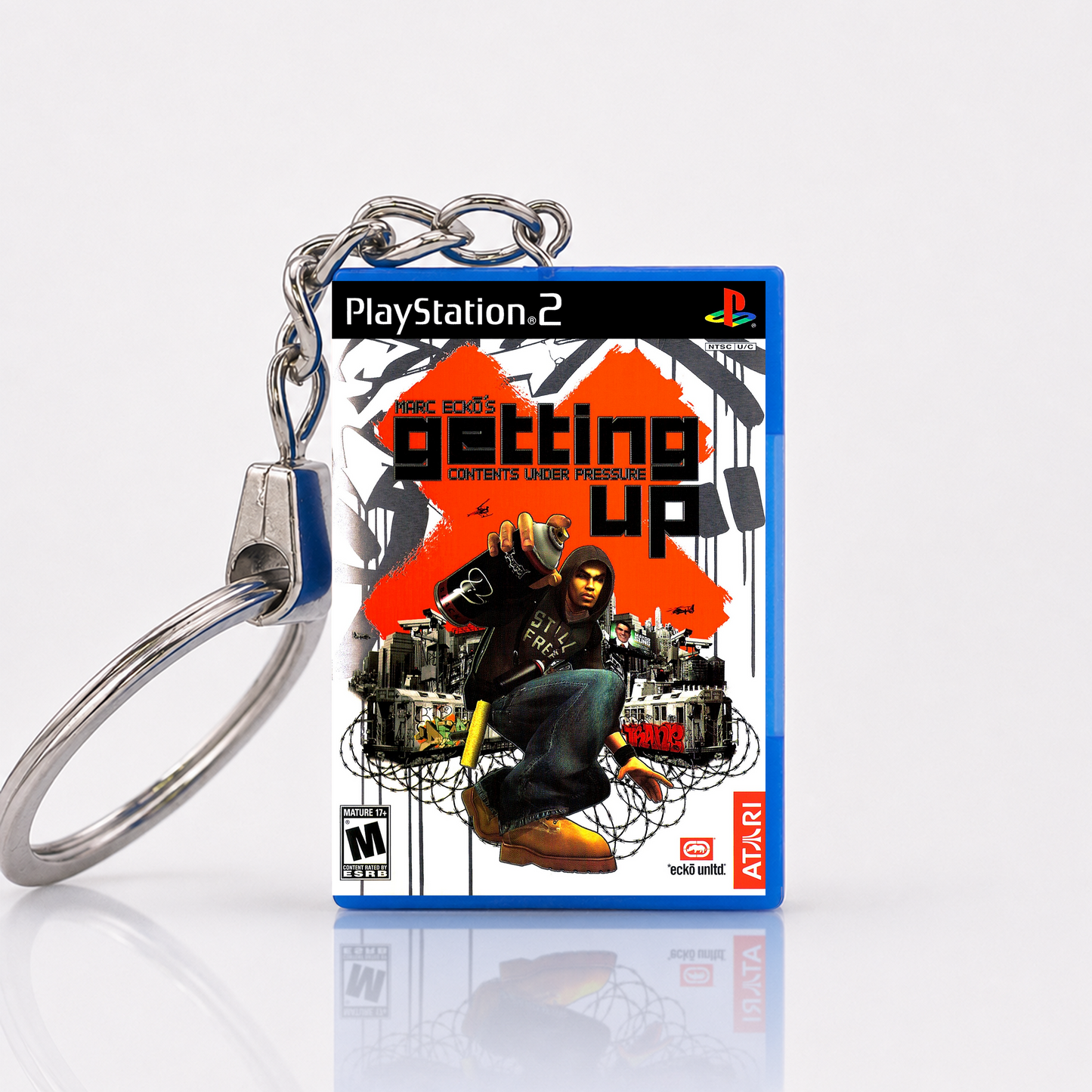 Marc Ecko's Getting Up - PS2 Miniatur Spielhülle Schlüsselanhänger