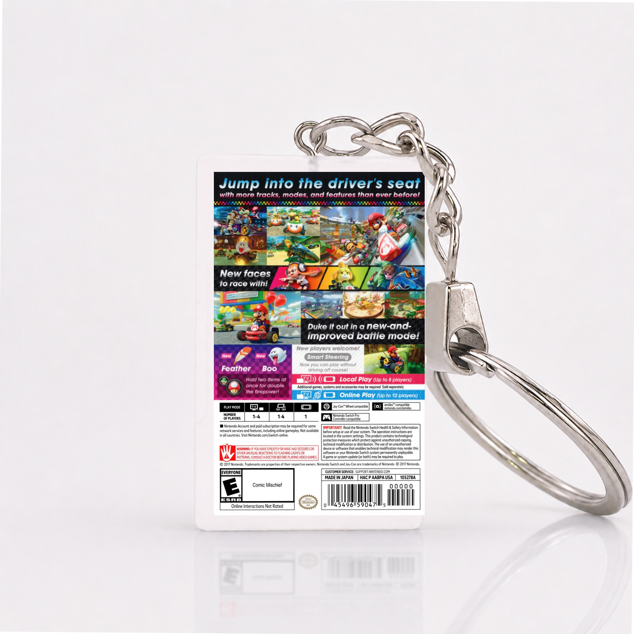 Mario Kart 8 Deluxe - Switch Miniatur Spielhülle Schlüsselanhänger