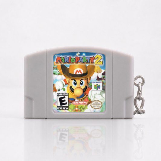 Mario Party 2 - N64 Miniatur Spielmodul Schlüsselanhänger