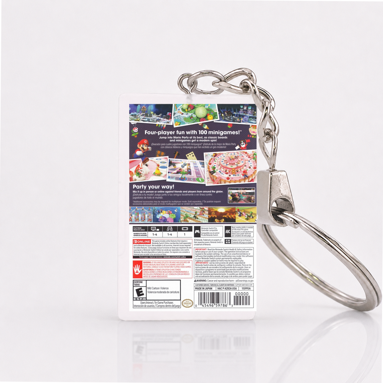 Mario Party Superstars - Switch Miniatur Spielhülle Schlüsselanhänger