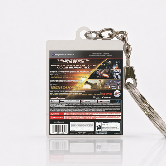 Mass Effect 2 - PS3 Miniatur Spielhülle Schlüsselanhänger