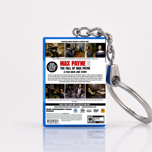 Max Payne 2: The Fall Of Max Payne - PS2 Miniatur Spielhülle Schlüsselanhänger