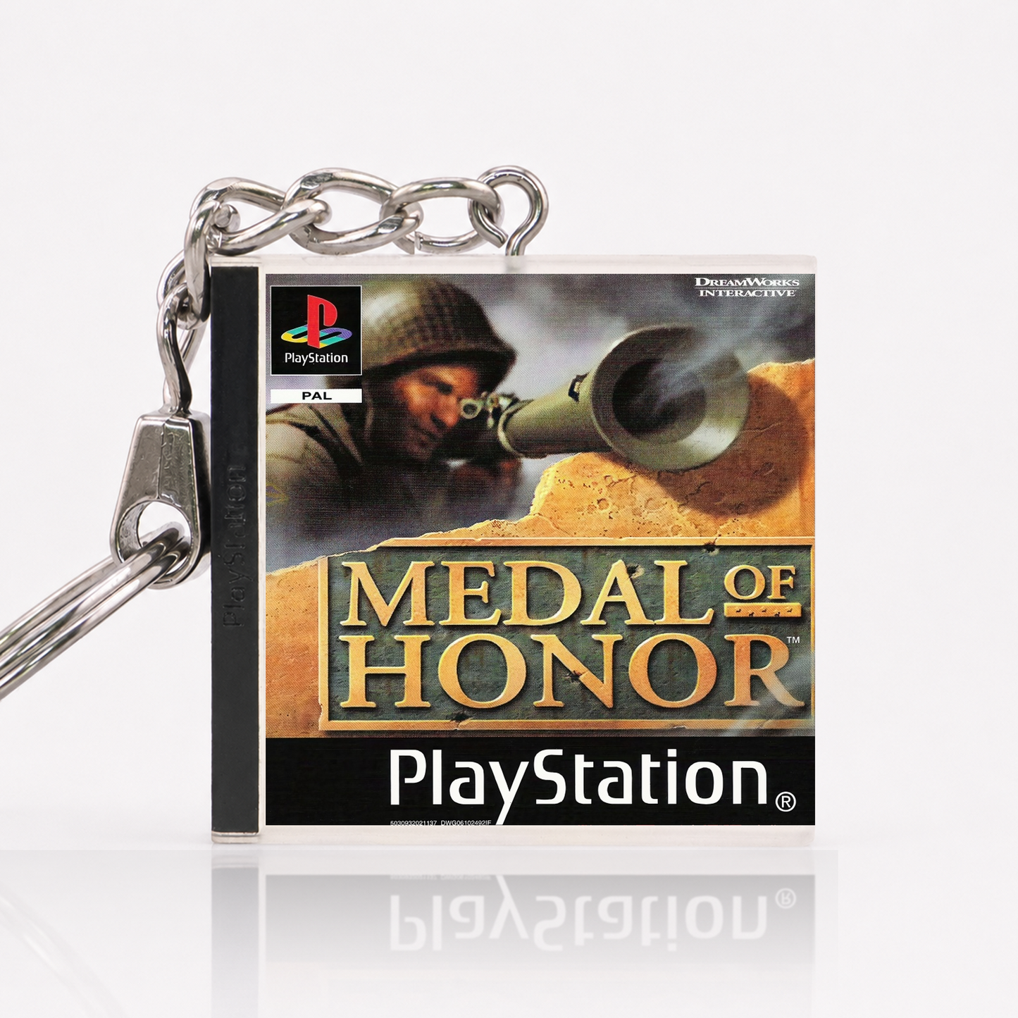 Medal of Honor - PS1 Miniature Game Case Keychain