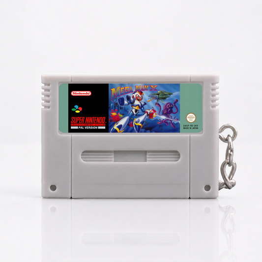 Mega Man X - SNES Miniature Game Cartridge Keychain