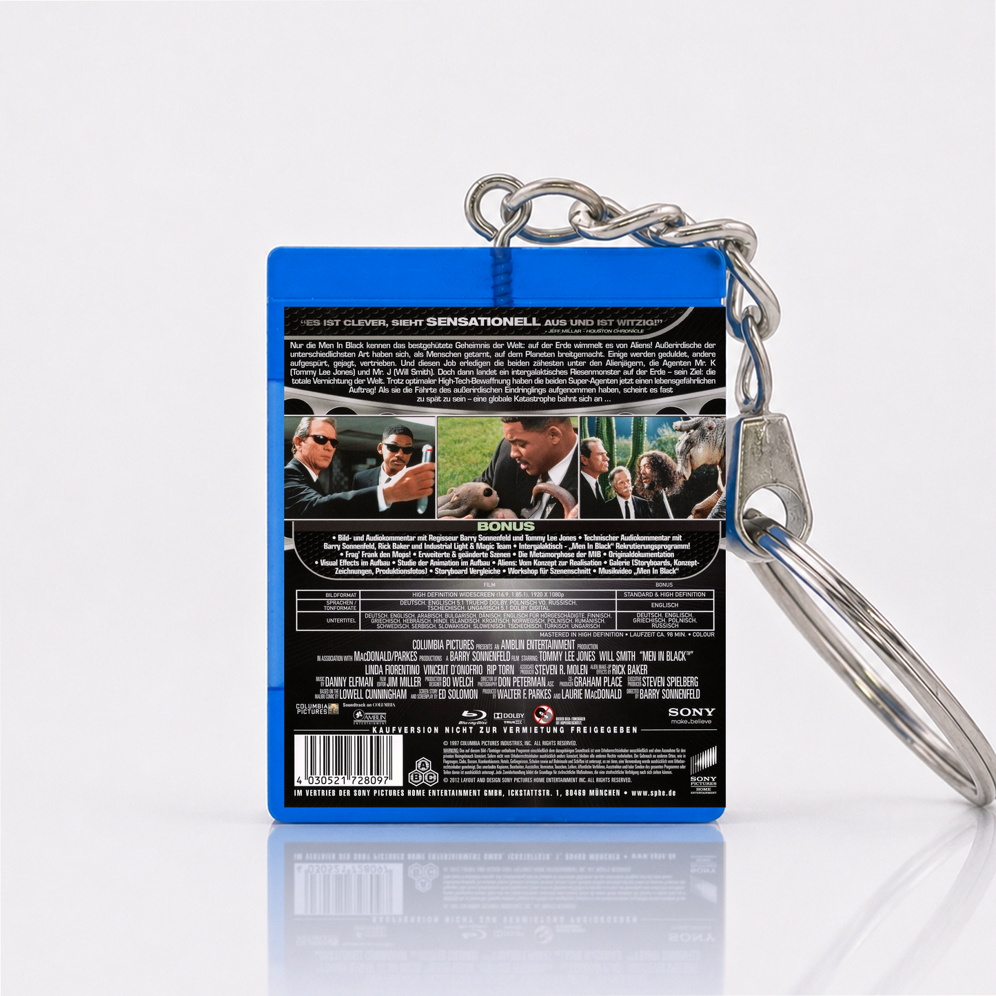Men in Black - Movie Miniature Blu-Ray Case Keychain